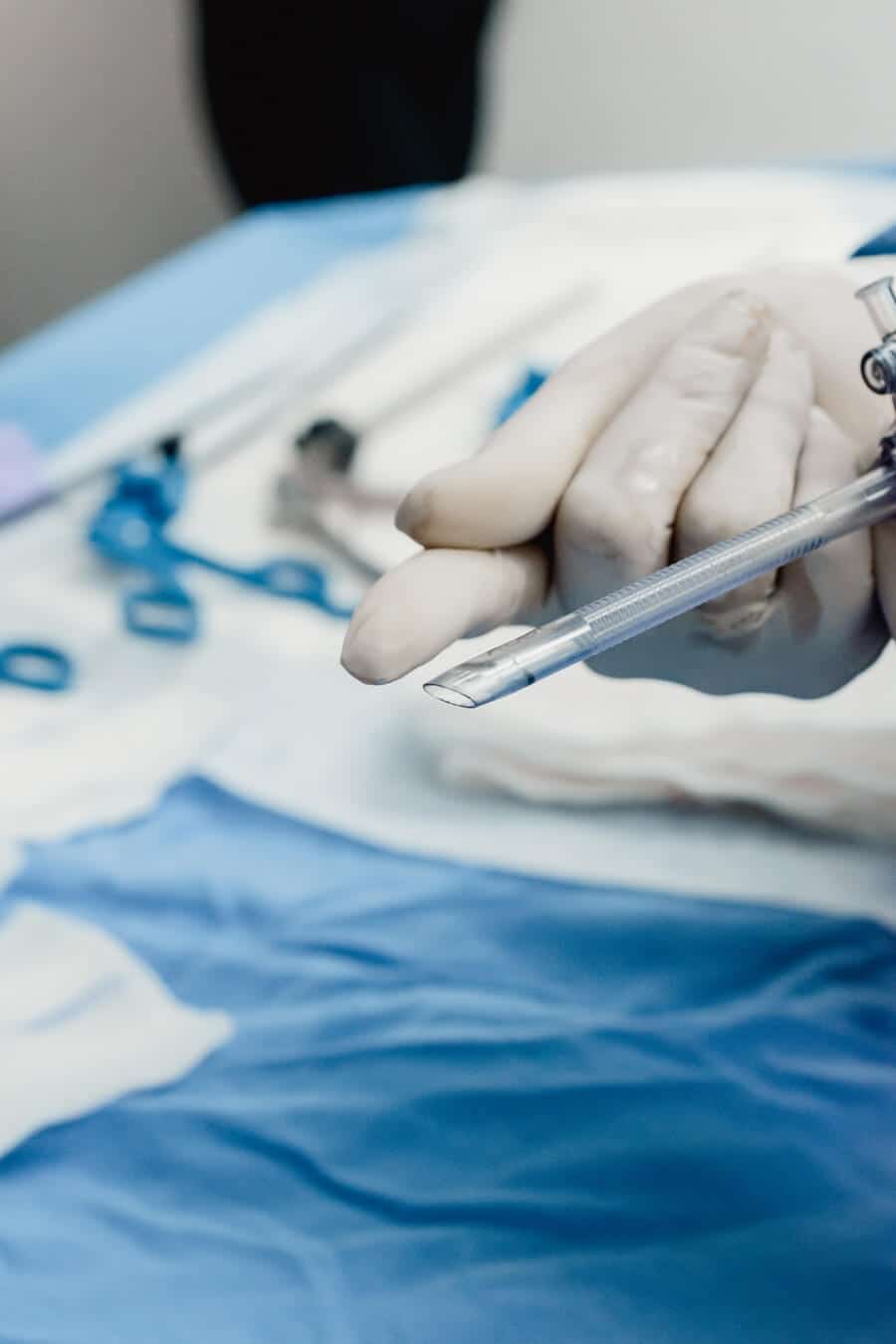 Close-up shot of precise, sterile surgical tools utilized in JL Prado Surgical Center procedures